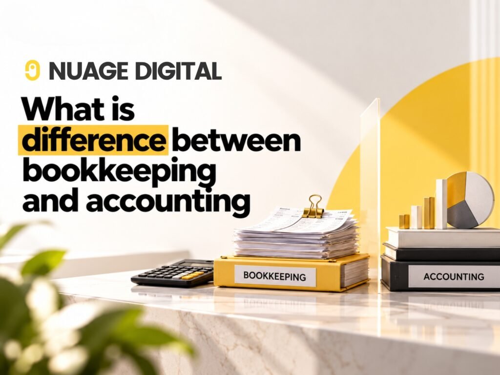 What is difference between bookkeeping and accounting